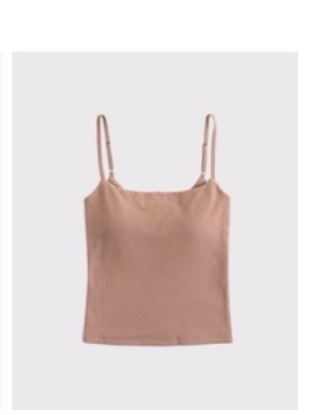 Abercrombie & Fitch Nude Bra Free Slim Camisole Tank